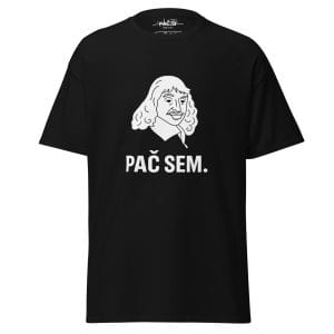 PAČ SEM. - René Pačcartes - unisex majica s kratkimi rokavi